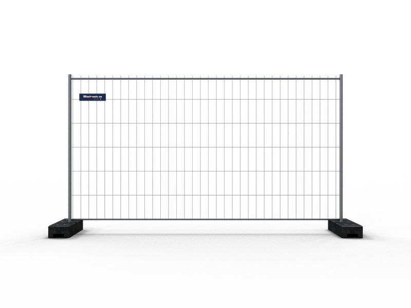 Hot-dip galvanised mobile fence