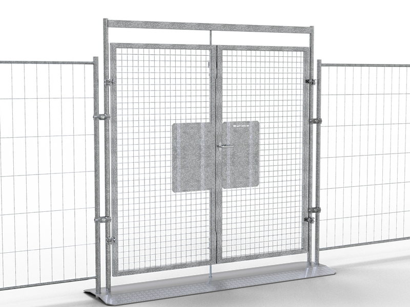 Mobile fence doors