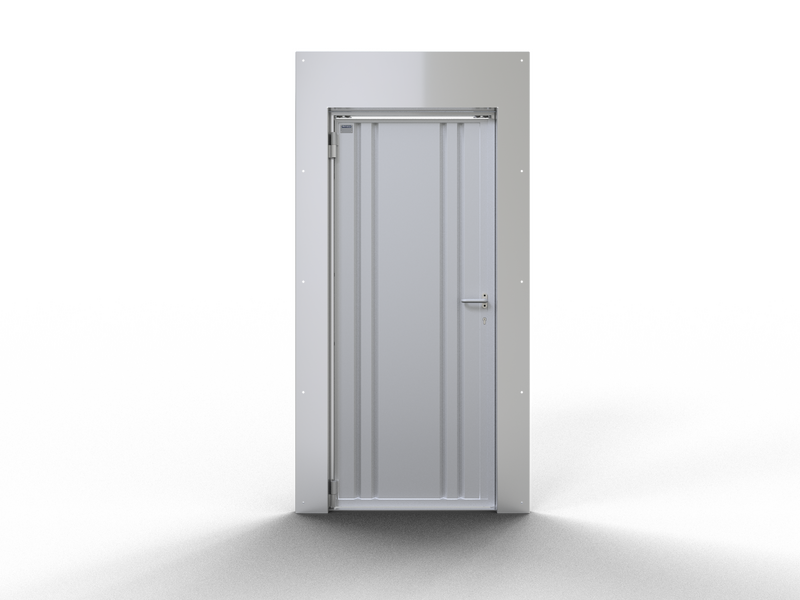 Construction protection door