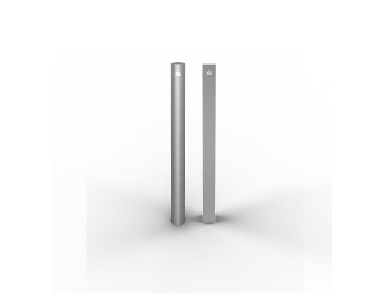Barrier post of stainless steel