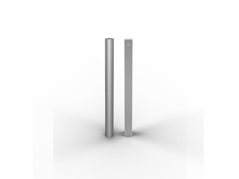 Barrier post of stainless steel