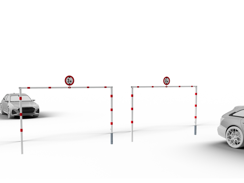 Height restriction barriers