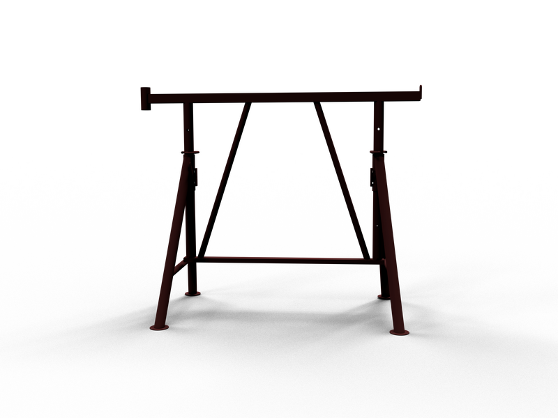 Crank-operated scaffolding jack